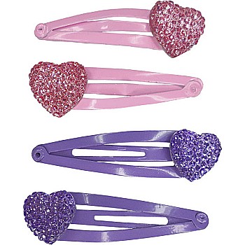 Sparkly My Heart Hair Clips (assorted)