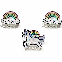 Unicorn, Rainbow Mini Hairclips