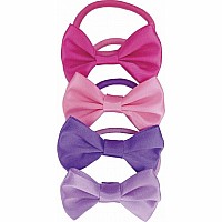 Bow Tied  True Ponytail Holders (4 pc Set)