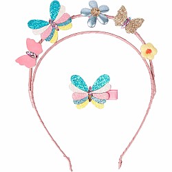 Butterflies for Days Headband & Clip