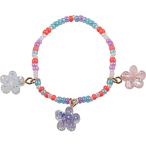 Boutique Shimmer Flower Bracelet