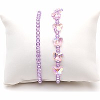 Boutique Shimmer Butterfly Bracelet Set 