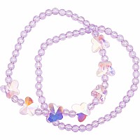 Boutique Shimmer Butterfly Bracelet Set 