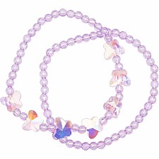 Boutique Shimmer Butterfly Bracelet Set (assorted)