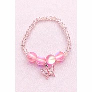 Boutique Holo Pink Crystal Bracelet