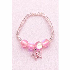 Boutique Holo Pink Crystal Bracelet