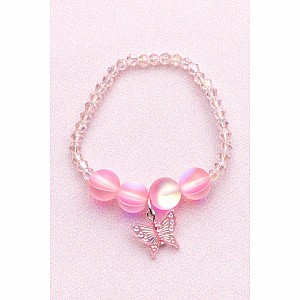 Boutique Holo Pink Crystal Bracelet