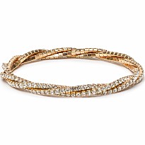 Boutique Diamante Twist Bracelet