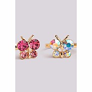 Boutique Butterfly Gem Rings