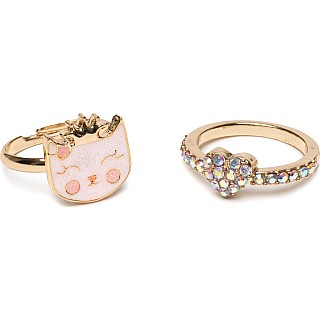 Boutique Kitty Love Ring Set