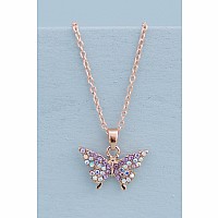 Boutique Butterfly Gem Necklace  