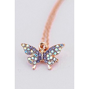 Boutique Butterfly Gem Necklace