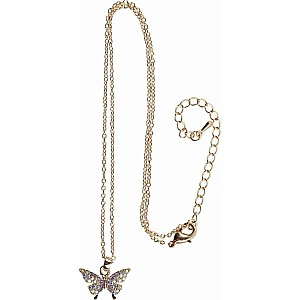 Boutique Butterfly Gem Necklace