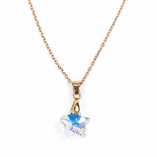 Boutique Holographic Star Necklace & Ring