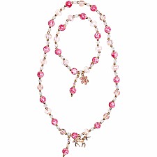 Boutique Pink Crystal Necklace (assorted)