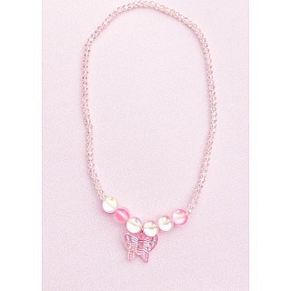 Boutique Holo Pink Crystal Necklace