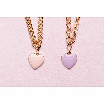 Boutique Chunky Chain Heart Necklace (assorted)