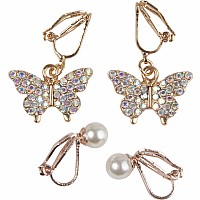 Boutique Butterfly Clip On Earrings (assorted)