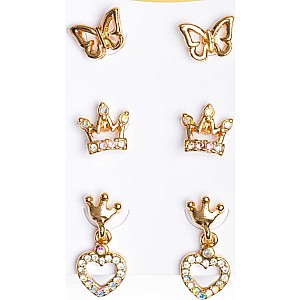 Boutique Royal Crown Studded Earrings