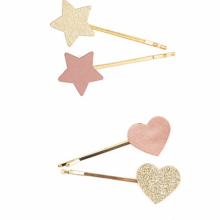 Boutique Matte Star Bobby Hairclips (assorted)