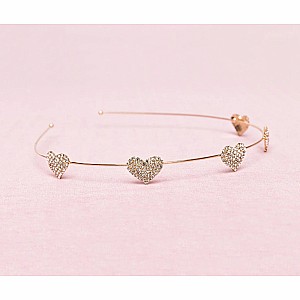 Boutique Rhinestone Heart Headband