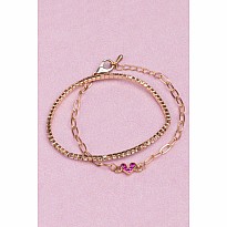 Boutique Chic Linked with Love Bracelet