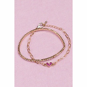 Boutique Chic Linked with Love Bracelet