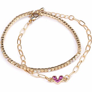 Boutique Chic Linked with Love Bracelet