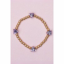 Boutique Chic Amethyst Love Bracelet