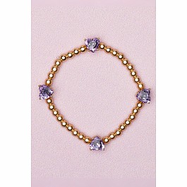 Boutique Chic Amethyst Love Bracelet