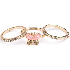 Boutique Chic Butterfly Garden Rings (Small)