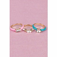 Boutique Chic Crystal Cool Rings (Small)