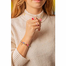 Boutique Chic Tickled Pink Rings (Small)
