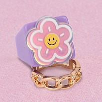 Boutique Chic Sunny Blooms Ring Set - 2pc