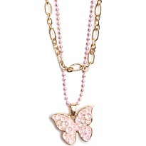 Boutique Chic Bubbly Butterfly Necklace