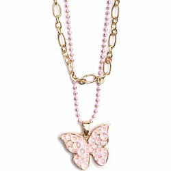 Boutique Chic Bubbly Butterfly Necklace
