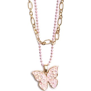 Boutique Chic Bubbly Butterfly Necklace