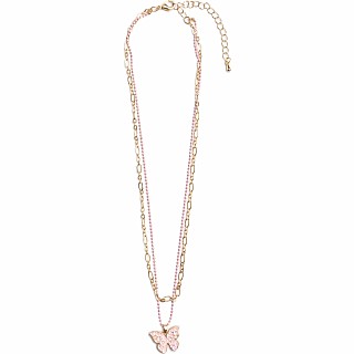 Boutique Chic Bubbly Butterfly Necklace