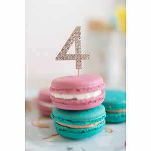Rhinestone Cake Topper Numbers  Party