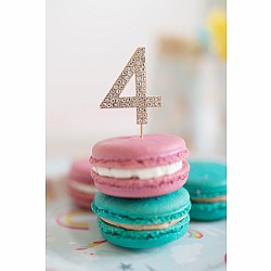 Rhinestone Party Cake Topper Numbers (Assorted Numbers- sold separately)