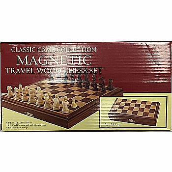 Travel Magnetic Wood Chess Set