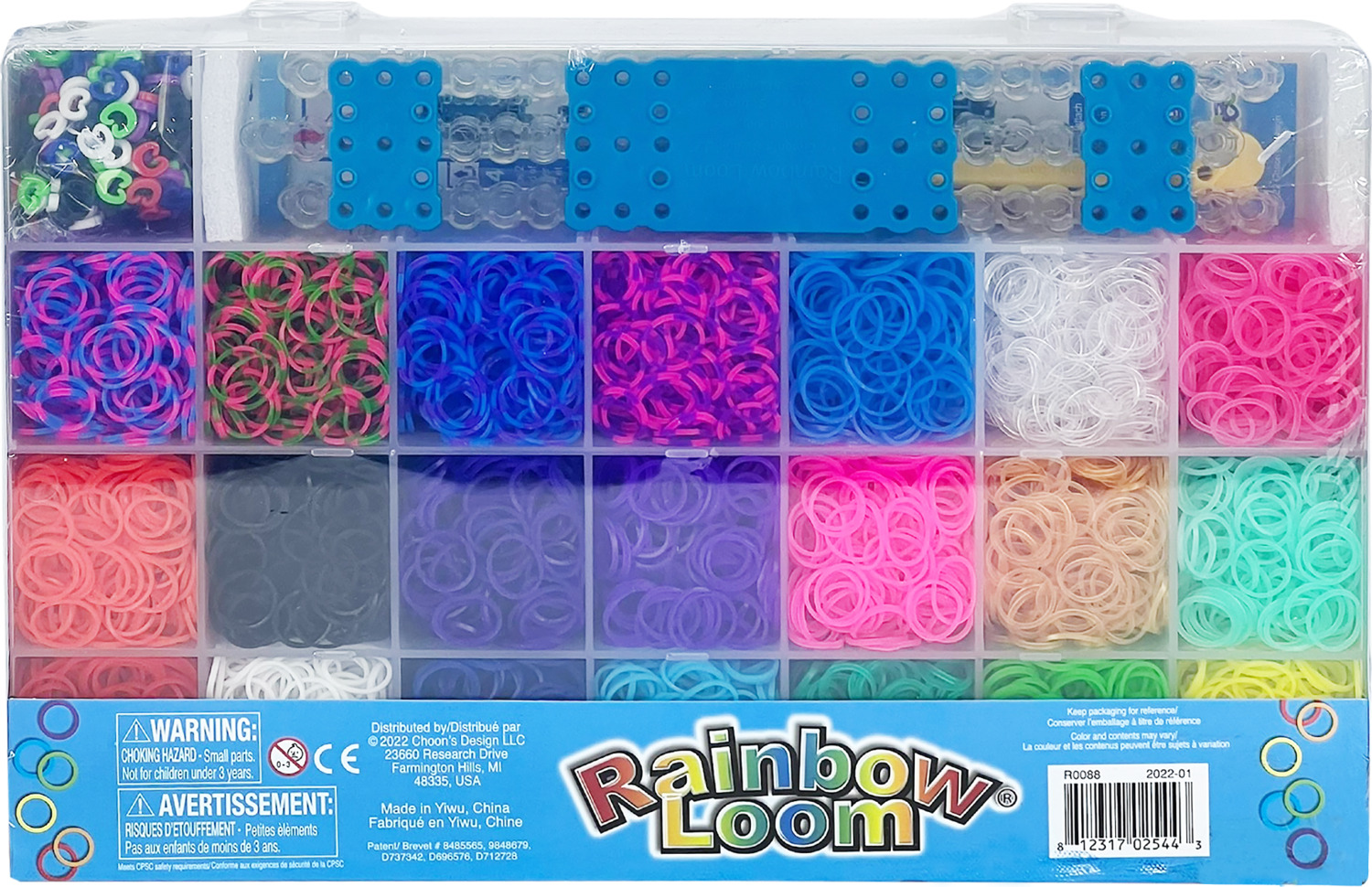 Rainbow Loom Mega Tub - Includes 8,000 Premium Latex-Free Rubberbands 