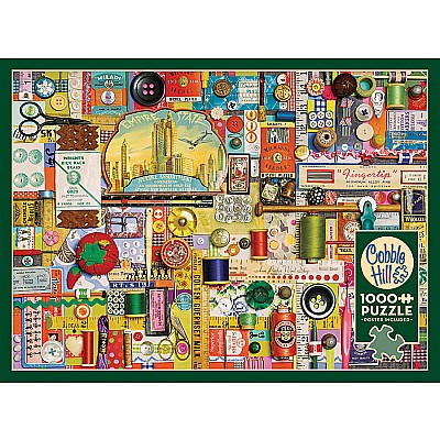 Sewing Notions (1000 pc) Cobble Hill