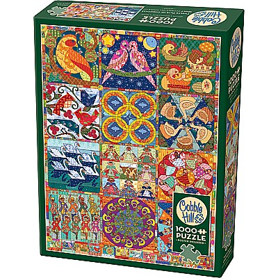 Twelve Days of Christmas Quilt puzzle (1000 pc)