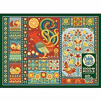 1000 pc Scandi Chicken Quilt puzzle 