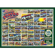 Vintage American Postcards puzzle (1000 pc)