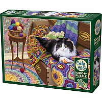 1000 pc Comfy Cat puzzle 