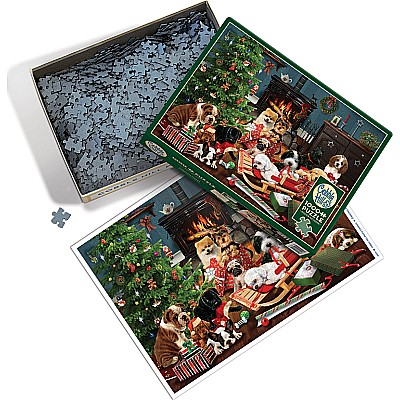 Christmas Puppies (1000 pc) Cobble Hill