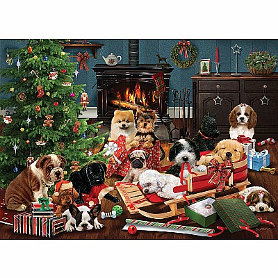 Christmas Puppies (1000 pc) Cobble Hill