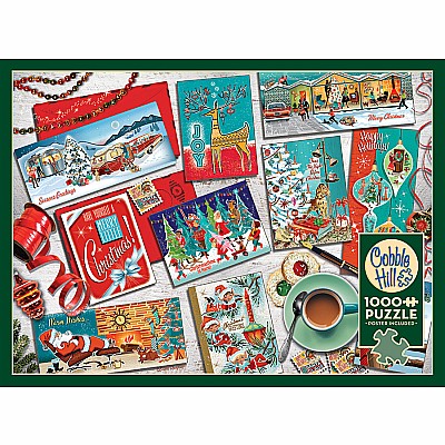 Mid Mod Season's Greetings (1000 pc) Cobble Hill